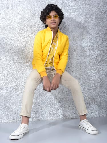 Crimsoune Club Boy's Yellow Reversible Jacket (5-6Y)