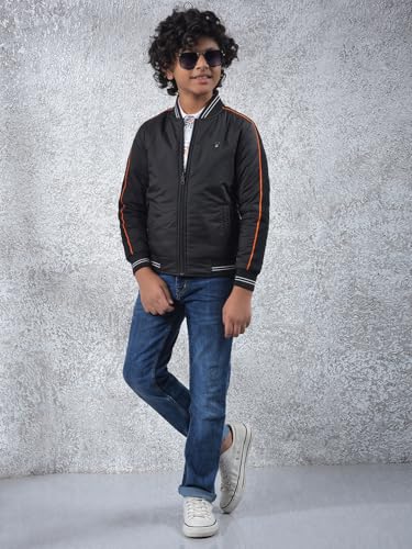 Crimsoune Club Boy's Black Reversible Bomber Jacket (5-6Y)