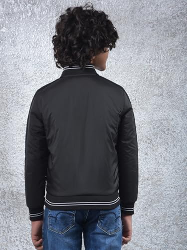 Crimsoune Club Boy's Black Reversible Bomber Jacket (5-6Y)
