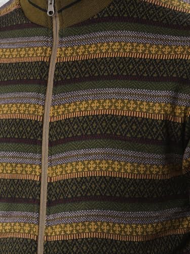 Crimsoune Club Men's Green Jacquard Reversible Jacket (M)