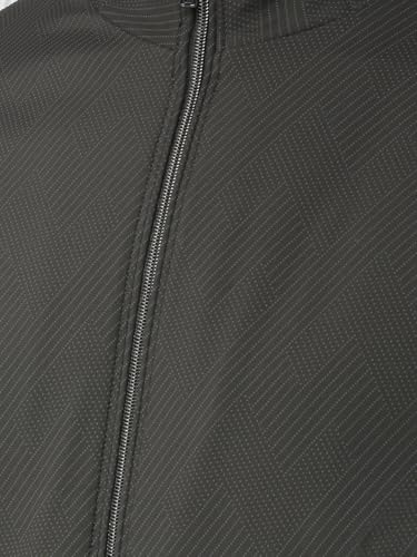 Crimsoune Club Men's Black Printed Puffer Jacket (XXL)