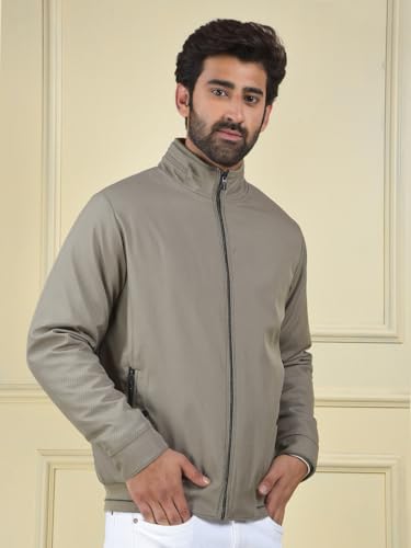 Crimsoune Club Men's Beige Printed Puffer Jacket (M)