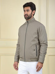 Crimsoune Club Men's Beige Printed Puffer Jacket (M)