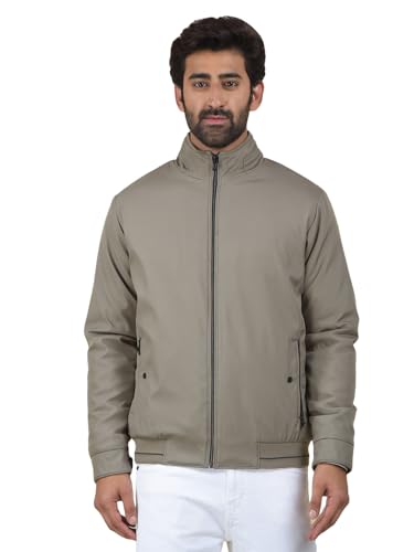 Crimsoune Club Men's Beige Printed Puffer Jacket (M)