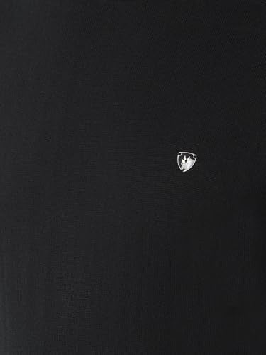 Crimsoune Club Men's Black High-Neck Knitted Sweater (XXL)