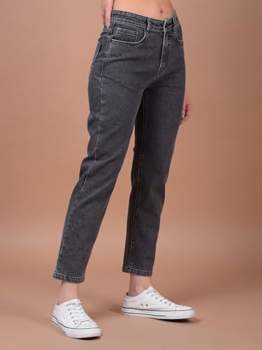 Crimsoune Club Women's Black Straight Jeans
