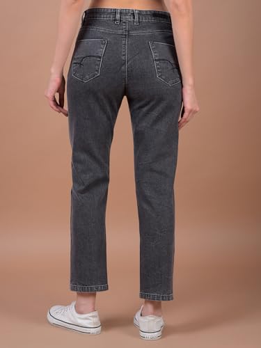 Crimsoune Club Women's Black Straight Jeans