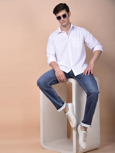 Crimsoune Club Men's Navy Blue Straight Jeans (36)