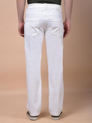 Crimsoune Club Men's White Straight Jeans (34)