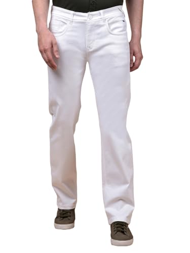Crimsoune Club Men's White Straight Jeans (34)