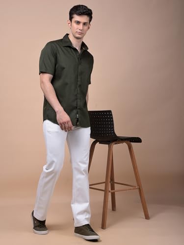 Crimsoune Club Men's White Straight Jeans (34)