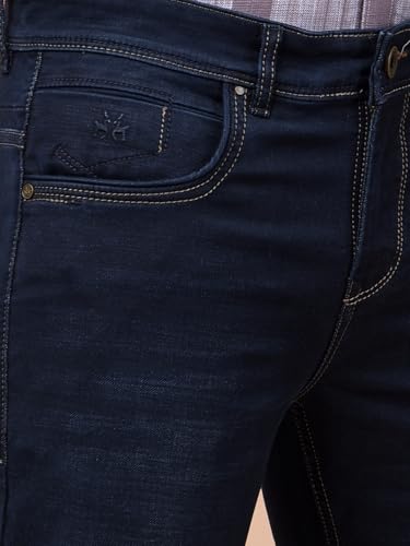 Crimsoune Club Men's Navy Blue Straight Jeans (34)