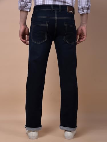 Crimsoune Club Men's Navy Blue Straight Jeans (34)