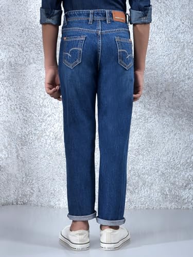Crimsoune Club Boy's Navy Blue Straight Jeans (5-6Y)