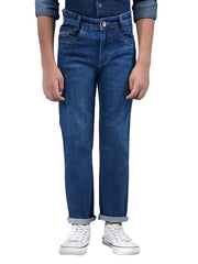 Crimsoune Club Boy's Navy Blue Straight Jeans (5-6Y)