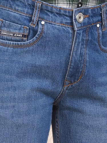 Crimsoune Club Boy's Navy Blue Straight Jeans (7-8Y)