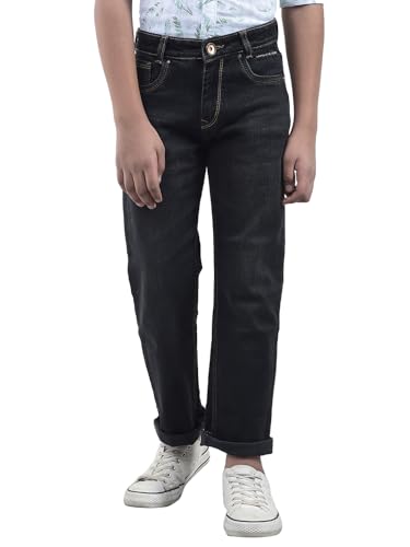 Crimsoune Club Boy's Black Baggy Jeans (9-10Y)
