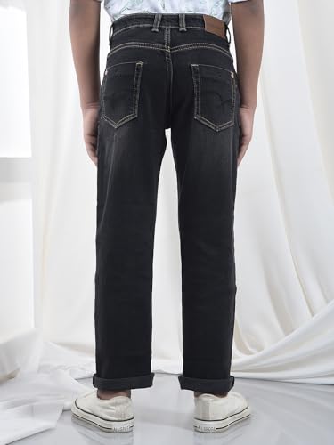 Crimsoune Club Boy's Black Baggy Jeans (9-10Y)