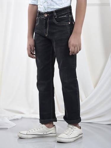Crimsoune Club Boy's Black Baggy Jeans (9-10Y)