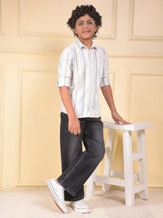 Crimsoune Club Boy's Black Baggy Jeans (9-10Y)