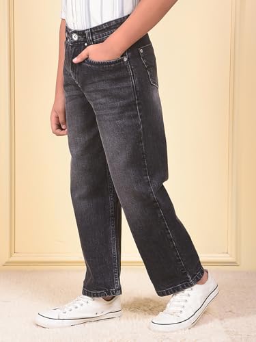 Crimsoune Club Boy's Black Baggy Jeans (9-10Y)