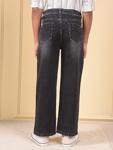 Crimsoune Club Boy's Black Baggy Jeans (9-10Y)