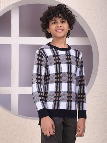 Crimsoune Club Boy's Multi-Color Jacquard Sweater (5-6Y)