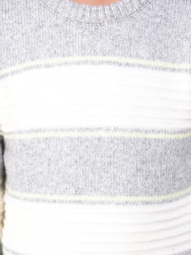 Crimsoune Club Boy's Grey Horizontal Stripes Knitted Sweater (5-6Y) - Goyalsons ShopMax