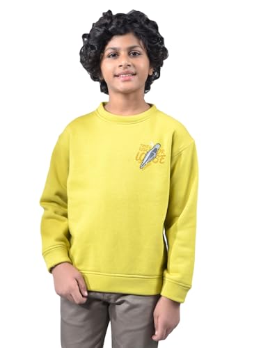 Crimsoune Club Boy's Green Oversize Sweatshirt (13-14Y)