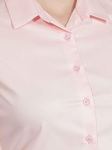 Crimsoune Club Women's Soft Peach Semi-Formal Shirt