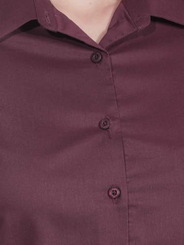 Crimsoune Club Women's Rich Maroon Tailored Smart Shirt