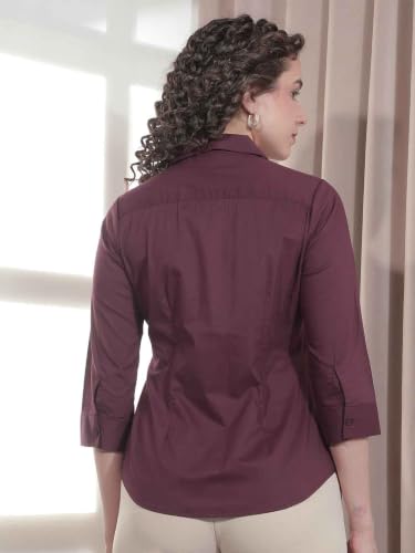 Crimsoune Club Women's Rich Maroon Tailored Smart Shirt