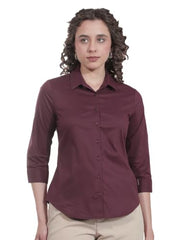 Crimsoune Club Women's Rich Maroon Tailored Smart Shirt