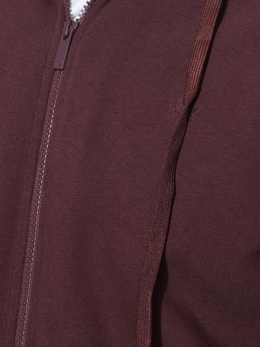 Crimsoune Club Men's Brown Hooded Neck Sweatshirt (M)