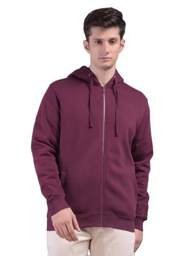 Crimsoune Club Men's Wine Hooded Neck Sweatshirt (XXXL)