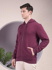 Crimsoune Club Men's Wine Hooded Neck Sweatshirt (XXXL)