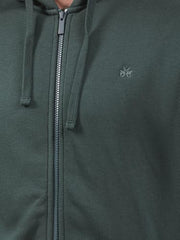 Crimsoune Club Men's Green Hooded Neck Sweatshirt (M)