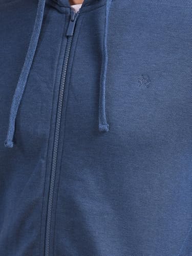 Crimsoune Club Men's Blue Hooded Neck Sweatshirt (XXXL)