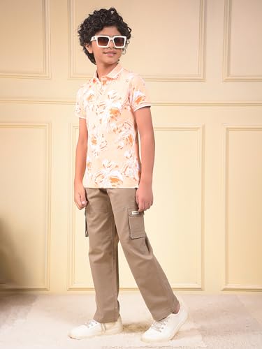 Crimsoune Club Boy's Khaki Cargo Trousers (11-12Y)