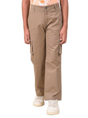 Crimsoune Club Boy's Khaki Cargo Trousers (11-12Y)