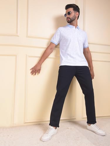 Crimsoune Club Men's Navy Blue Tailored Trousers (34)