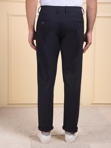 Crimsoune Club Men's Navy Blue Tailored Trousers (34)