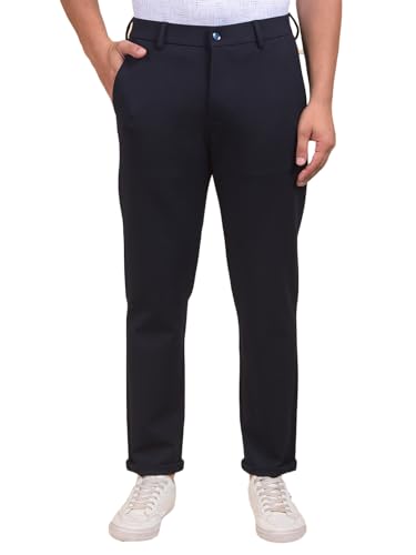 Crimsoune Club Men's Navy Blue Tailored Trousers (34)