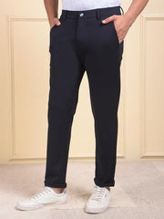 Crimsoune Club Men's Navy Blue Tailored Trousers (34)