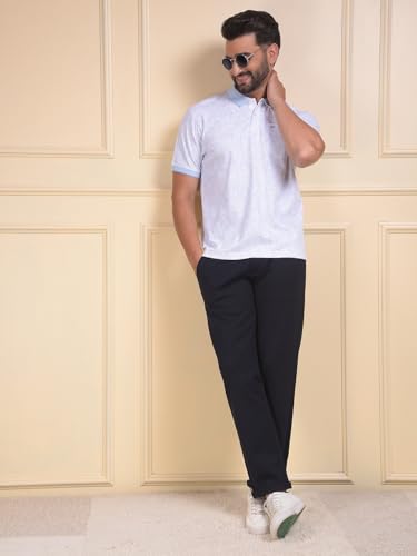 Crimsoune Club Men's Navy Blue Tailored Trousers (34)