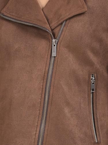 Crimsoune Club Women's Brown Notched Lapel Jacket