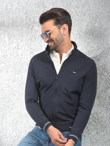 Crimsoune Club Men's Navy Blue Puffer Jacket (XL)