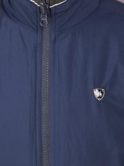 Crimsoune Club Boy's Navy Blue High Neck Reversible Jacket (15-16Y)
