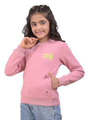 Crimsoune Club Girl's Pink Sweatshirt (11-12Y)