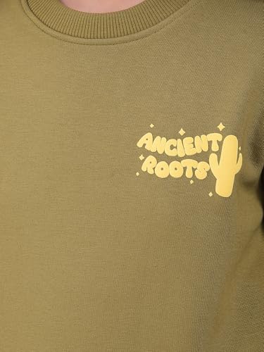 Crimsoune Club Girl's Olive Sweatshirt (9-10Y)